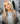 10/613 Blonde Highlight 13x6 Glueless Wig Straight Model Show