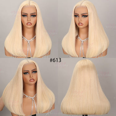 (Super Deal)Megalook Salon-Quality  Hot Selling Luxurious Glueless 6X5 HD Lace Wig Silky Straight P10/613 Blonde P18/613 Colored Wear And Go Wig