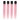 Megalook 4Pcs 16Pink Hair Clip-In Extensions