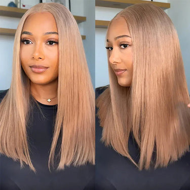 Crazy Clearance Sale SDD Milk Tea Brown Straight 6x5 Glueless Pre-Cut Lace Wigs Full From Top to Ends