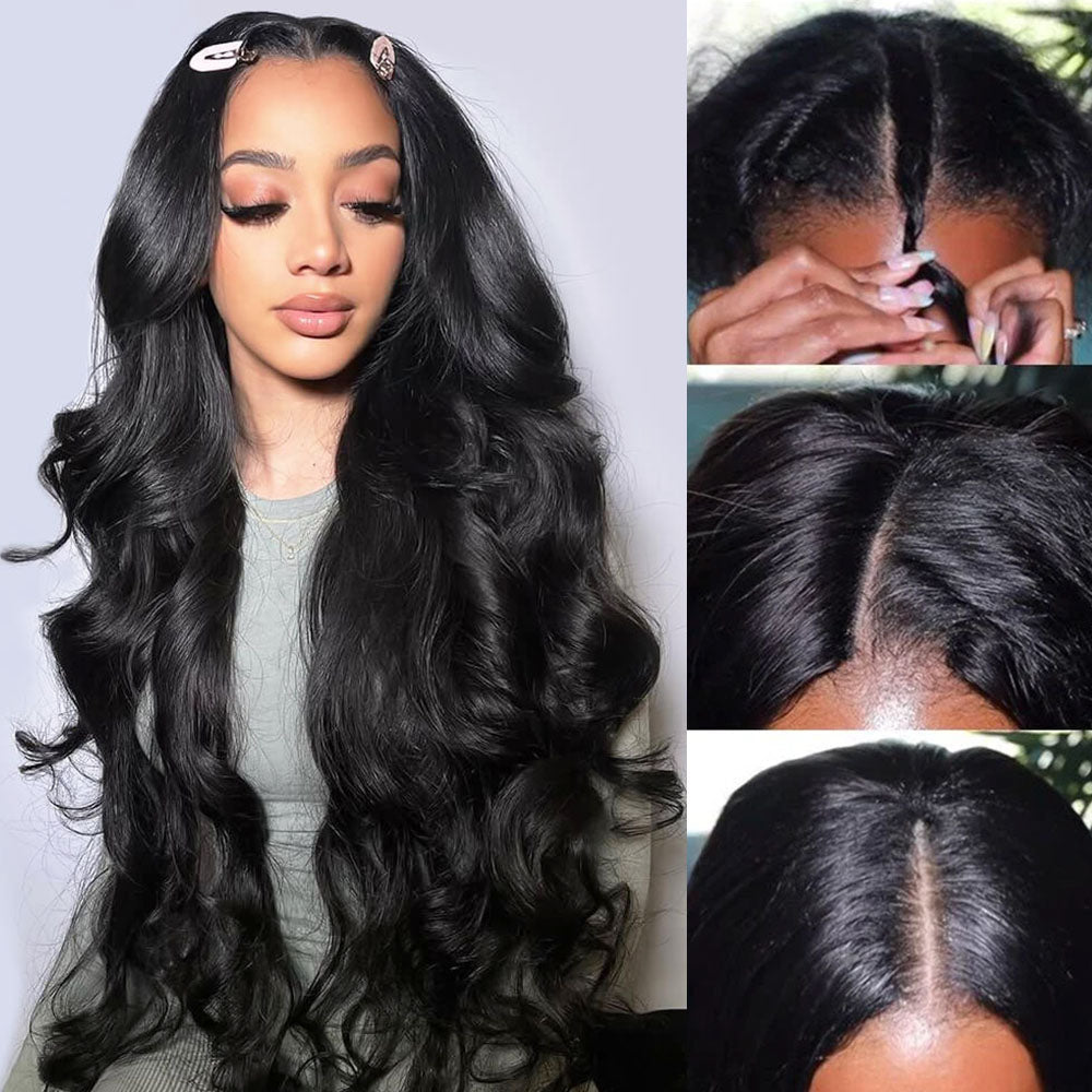 Body Wave V Part Wig Model Install Video
