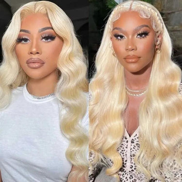 Pre Cut Lace | Upgrade Airy Cap 613 Blonde Easy Wear And Go 13X4/6X5 Body Wave/Straight HD Lace Frontal Wig