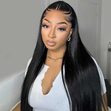 Pre-Braided Styles 13X4 Lace 10X6 Parting Max Silky Straight Transparent Lace Frontal Wig