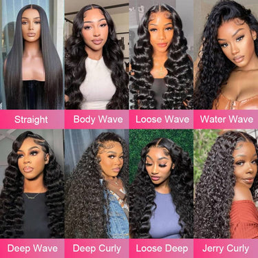 {Super Deal} Megalook All Texture 4x4 5x6 Lace Closure 13x4 Transparent Lace Front Wigs (No Code Available)