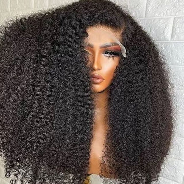 Megalook 13x4 Kinky Curly Lace Frontal Wigs Transparent Hd Lace Wigs Curly Human Hair Wig With Baby Hair