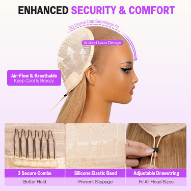 Milk Tea Brown 13x6 Glueless Wig Enhanced Security