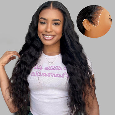 Megalook Bohemian Curl 13x6 Three-Go™ Glueless Full Lace Frontal Wig With Elastic Drawstring Pre-All Wig