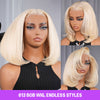 613 Blonde Straight Bob Wig 3 Styles