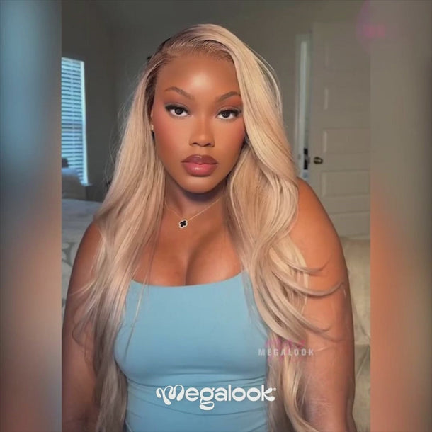 Ash Blonde Ombre Wig Video Show
