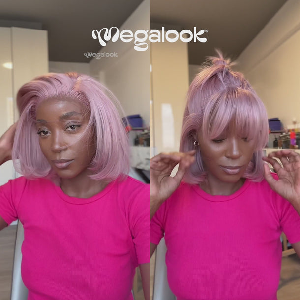 Ash Purple 13x5 Bob Wig Video