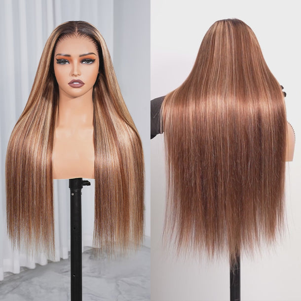 honey highlight Straight Wig &autoplay