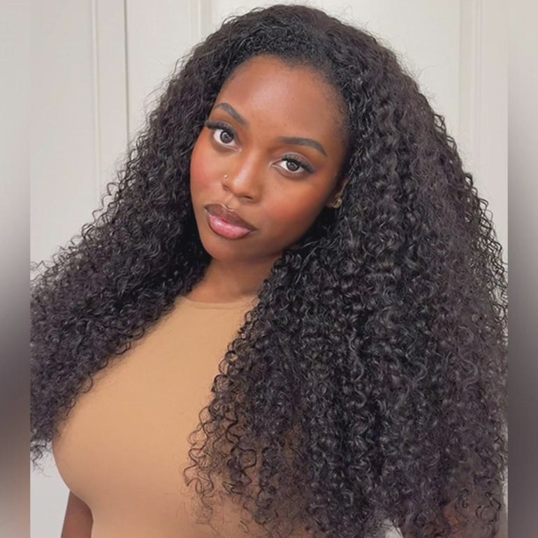 Curly Half Wig Video Show How To Install And Style