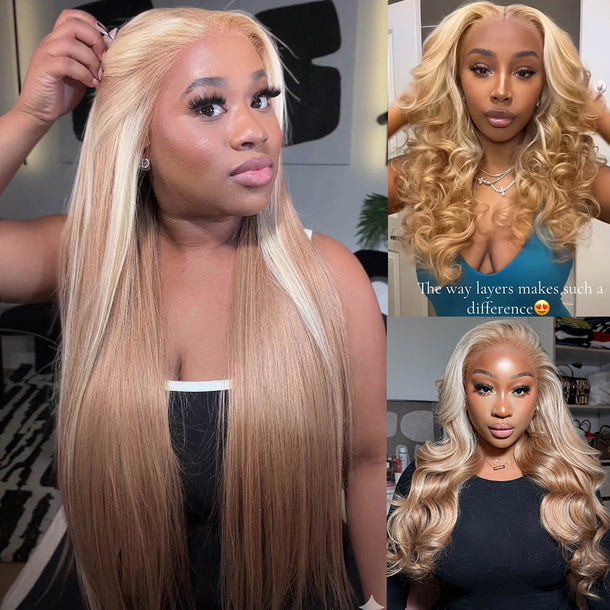 Milk Tea Brown With Highlights 13x6 Glueless Wig Install Video