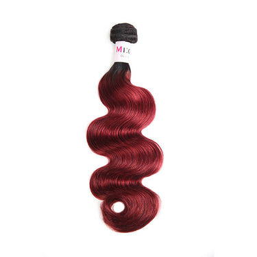 1Pcs 10-30 inch Brazilian Virgin Hair Ombre 1B/99J Body Wave Bundles