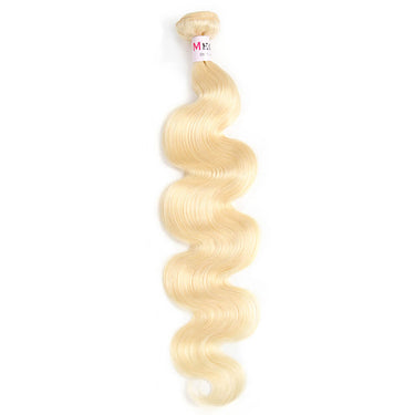 Body Wave Remy Human Hair Extensions Weave 613 Platinum Blonde Color Bundles Weft