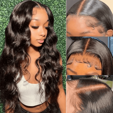 Real HD lace Pre Plucked Upgrade 5x5 Crystal Lace Frontal Wigs Body Wave 210%/250% High Density Wigs